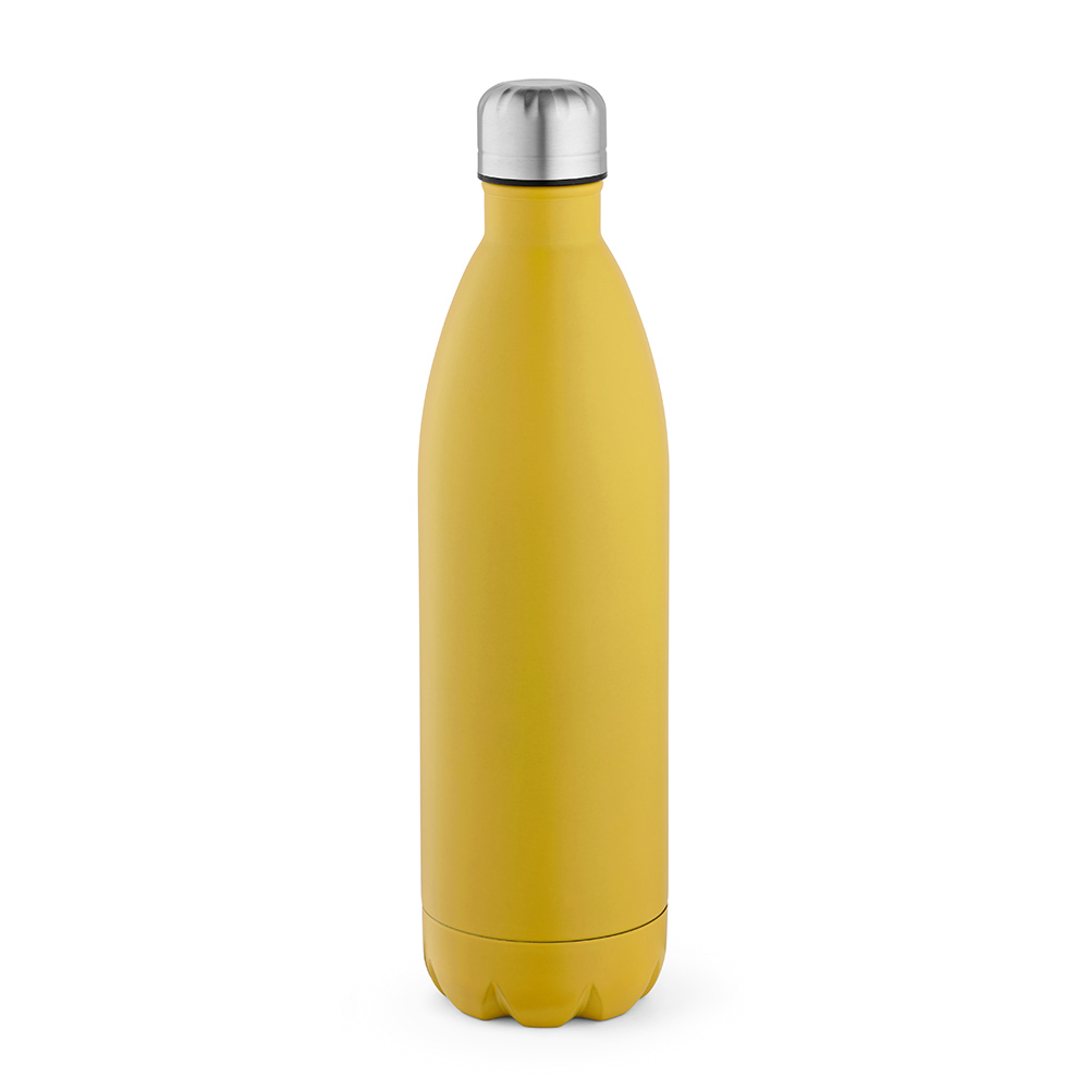 Gourde publicitaire 1100ml inox recyclé Mississippi 1100 Jaune foncé